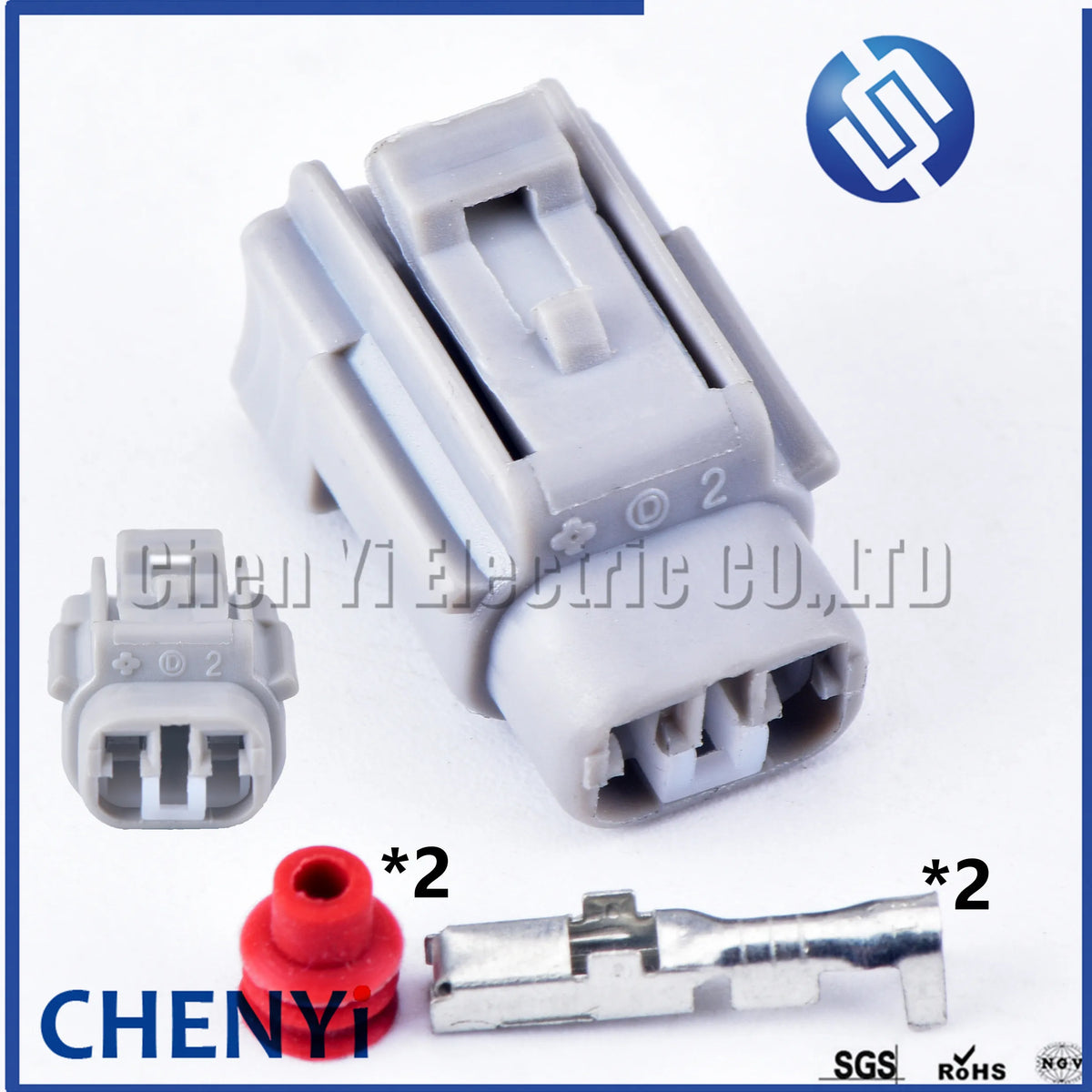 2 Pin female Automotive waterproof connector Harness plug 6189-0493 90980-11207 for Toyota Brake level sensor