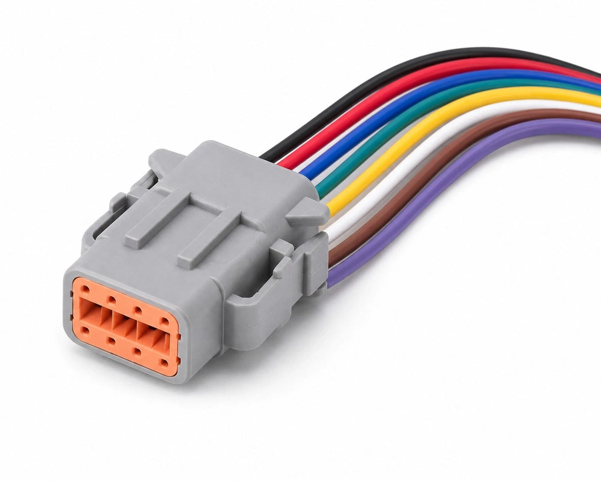 8 Pin Car Connector DTM Waterproof Sealed Harness Plug DTM06-8S For Deutsch