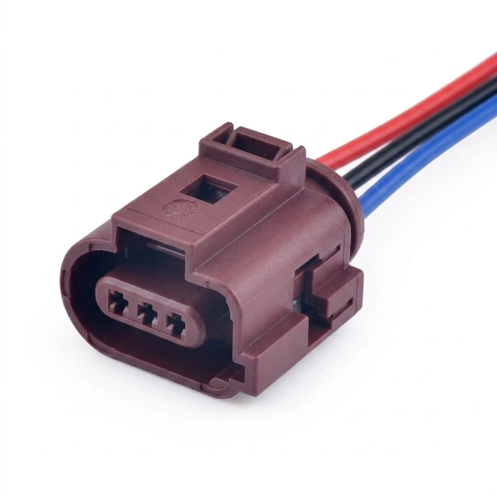 3 Pin Waterproof Car Connector Daytime Running Light Plug 3B0973703A For VW Audi
