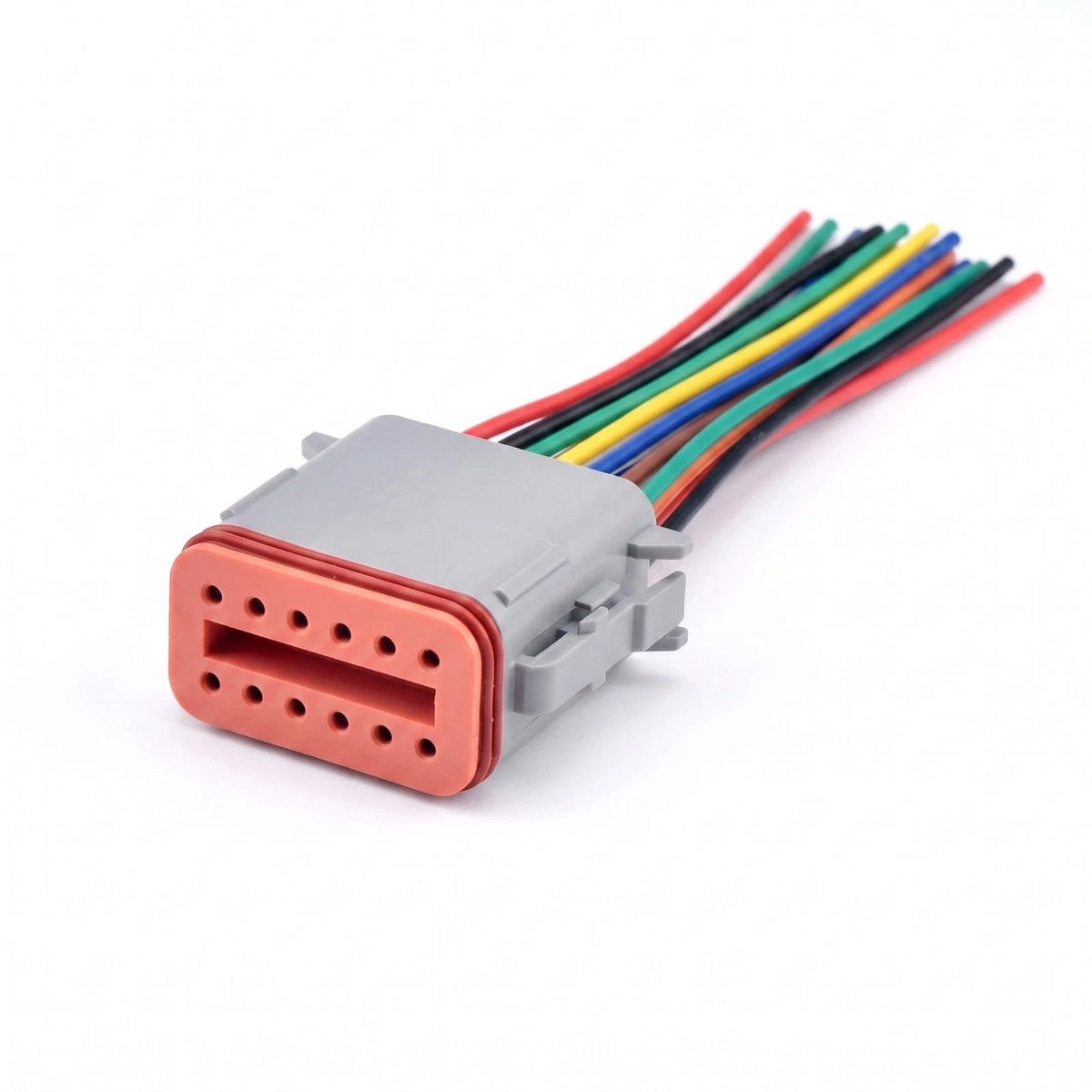 12 Pin DT Series Wire Harness Car Connector Plug DT06-12S For Cummins Komatsu