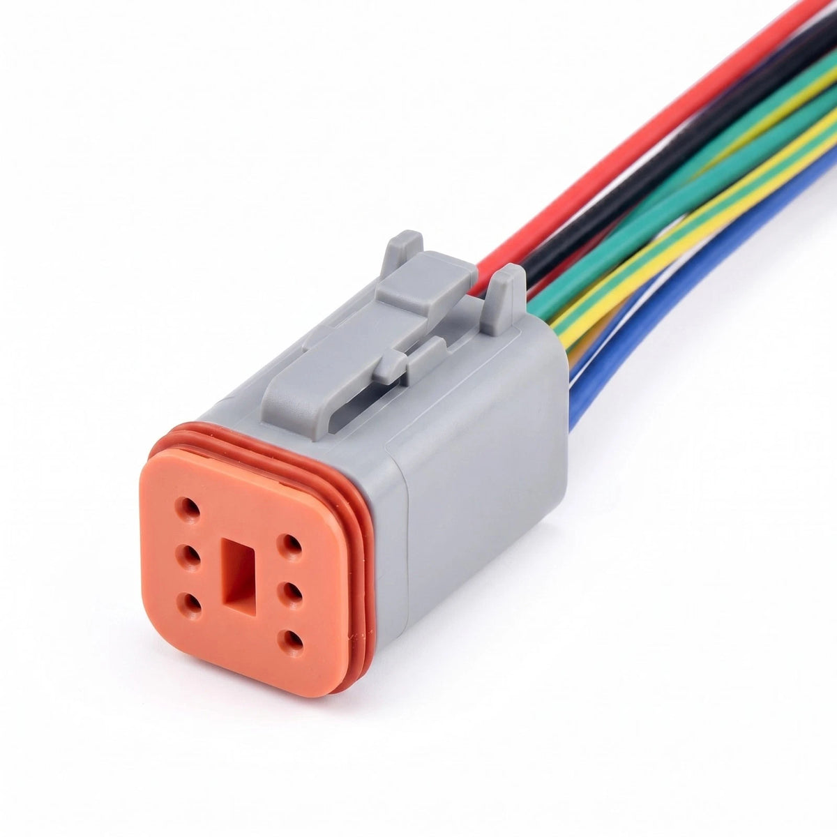 6 Pin DT Series Sealed Wire Car Connector Plug DT06-6S For Caterpillar Komatsu