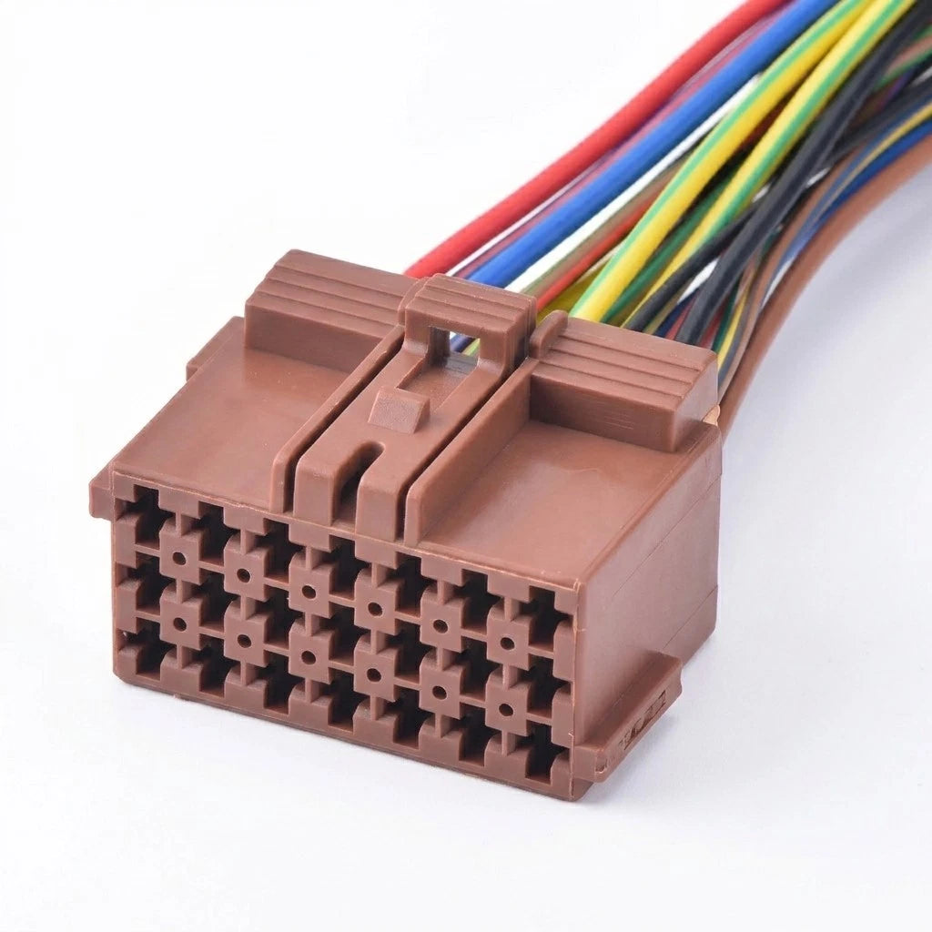 21 Pin Brown Car Connector Wiring Harness Quick Plug 1-967630 with Terminals