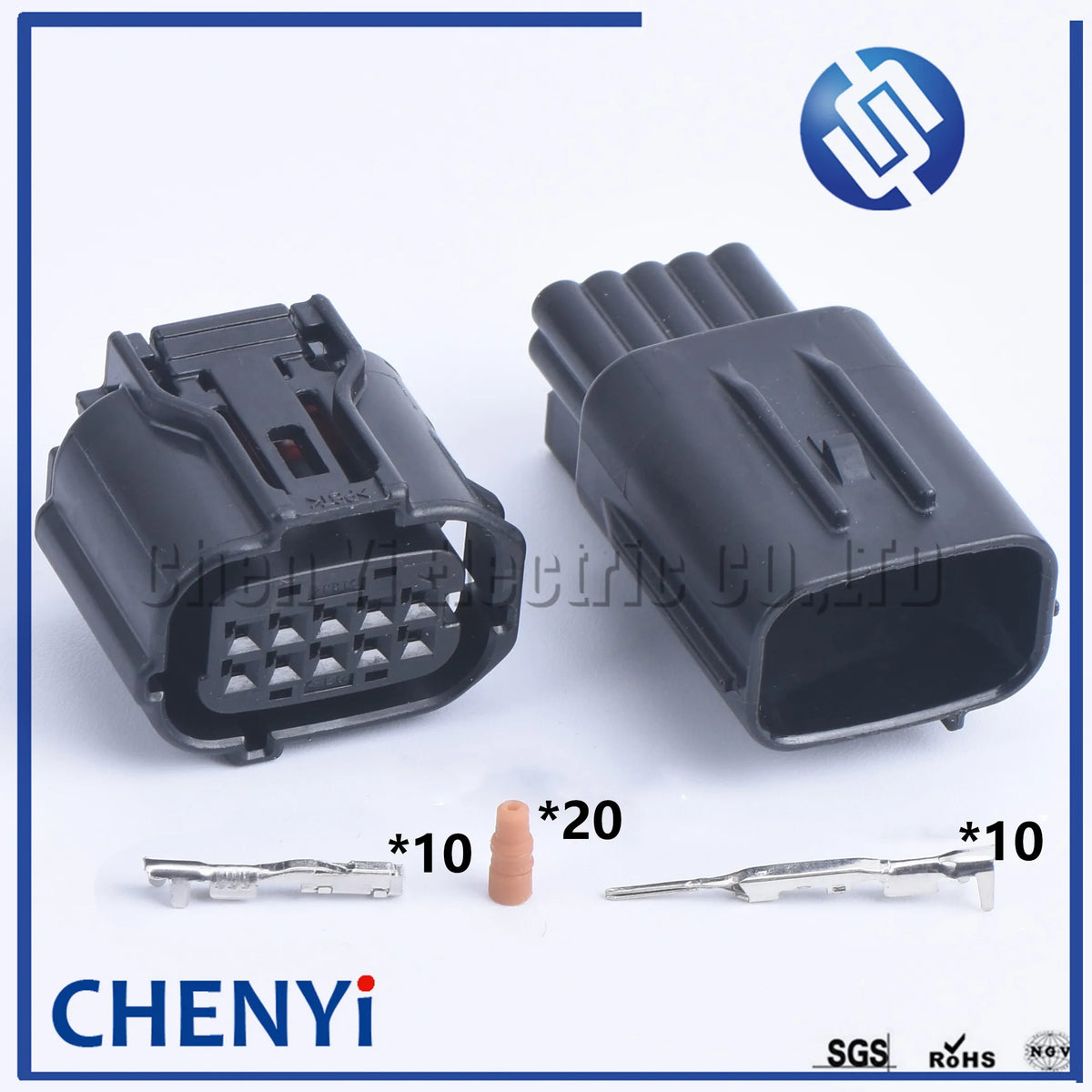 10 Pin 12380 6189-1134 6188-0696 Waterproof Automotive Socket radar sensor Distance Sensor Connector For Toyota 90980-12380