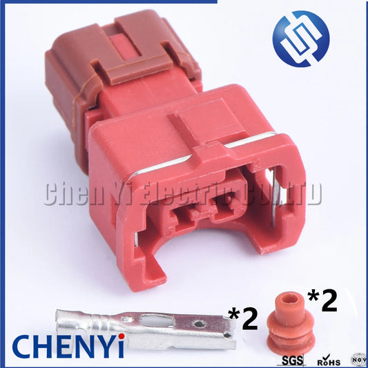 2 Pin red PB187-02326 3.5mm Series Female Waterproof Knock Detonation Sensor Plug auto connectors DJ7023YD-3.5-21