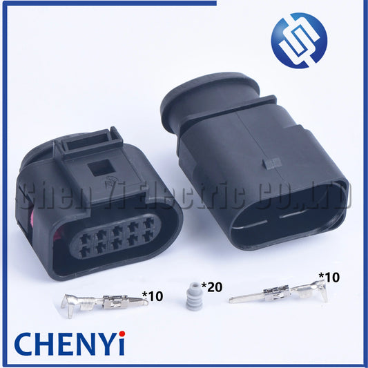 10 Pin 1.5mm car waterproof connector auto electrical plug 1J0973815 1J0 973 815 1J0973715 1J0 973 715 For VW audi