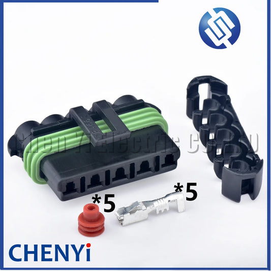 5 Pin Female Automotive waterproof connector car fuel pump Wire harness plug 15300030 For Suzuki Opel GM
