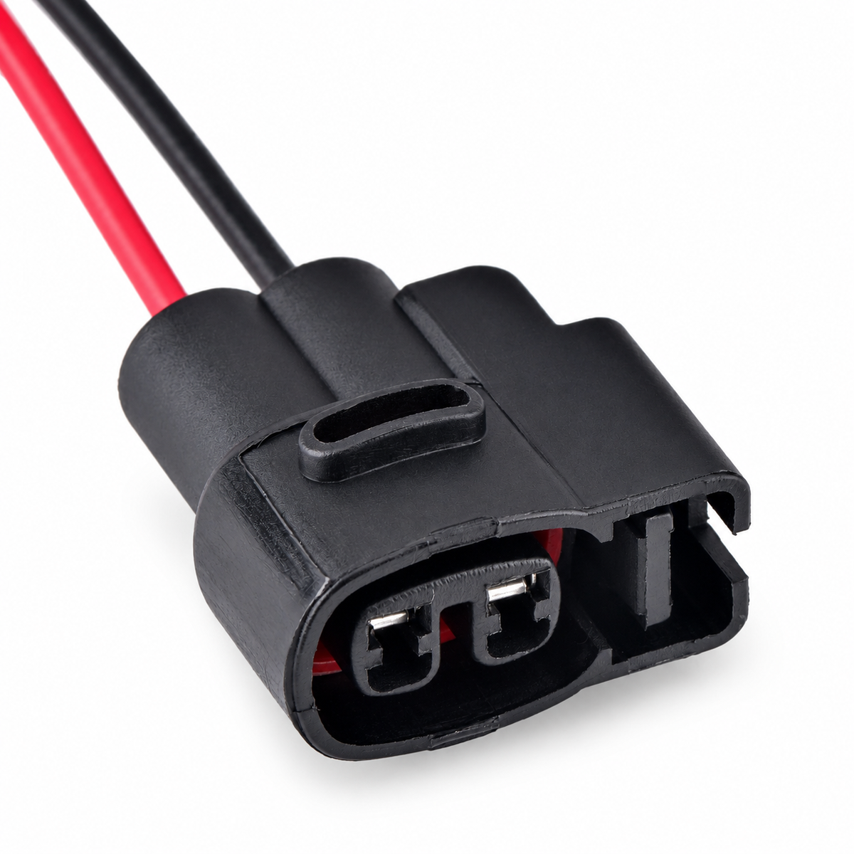 2 Pin Car Ignition Coil Electrical Connector Wire Harness Plug For Chevrolet Toyota Lexus Mazda GS1D-67UC1 MG640605 90980-10609 on white background