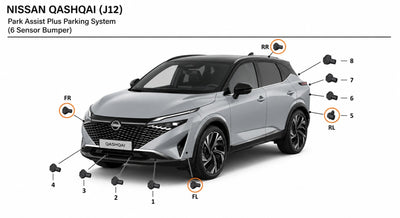 Nissan Qashqai J12 2024 Front Parking sensor (PDC) wiring loom For 6 Sensors