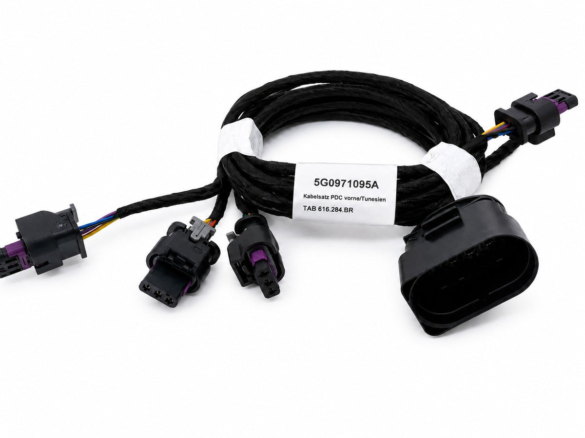 VW Golf 7.5 Front Bumper Parking Sensor Wiring Harness Loom GTI GTD R 5G0971095A
