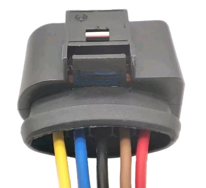 VW Audi Seat Skoda MAF Mass Air Flow Sensor 5 Pin Connector Plug Wire 1J0973775A