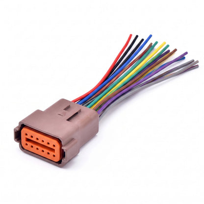 12 Pin Car Connector Waterproof DT Series Plug DT06-12S For Deutsch Truck Bus