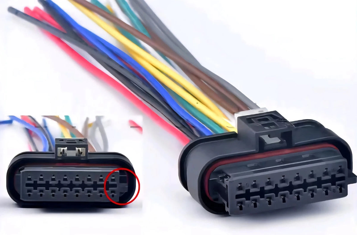 Mercedes Parking Sensor Wiring Loom PLUG 16pin FEMALE A0001532222 W177 W205 W213