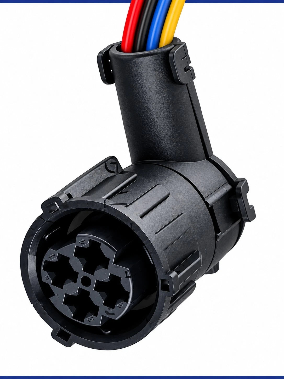 4 Pin Waterproof Car Connector Differential Lock Solenoid Plug For Shacman Truck