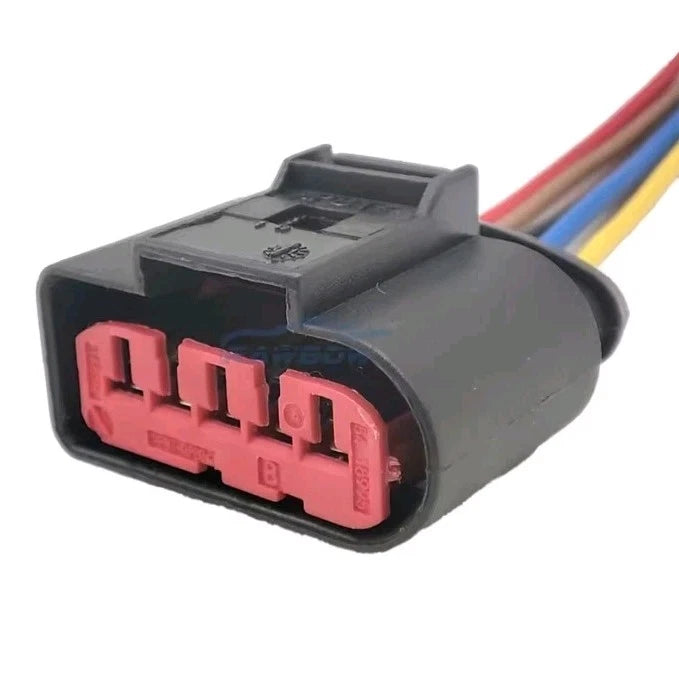 VW Audi Seat Skoda MAF Mass Air Flow Sensor 5 Pin Connector Plug Wire 1J0973775A