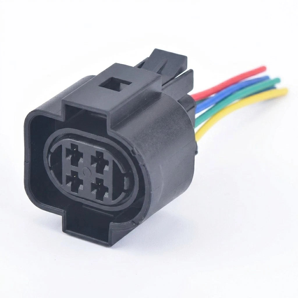 4 Pin Car Connector Headlight Lamp Socket Plug 1H0973734 For VW Golf Passat
