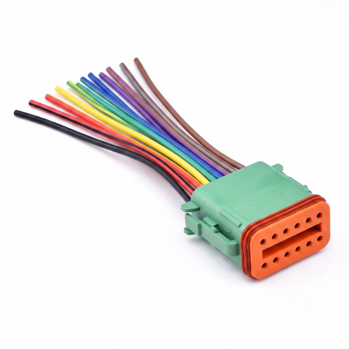 12 Pin Car Connector Waterproof DT Series Plug DT06-12S For Deutsch Truck Bus