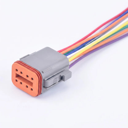 2/3/4/8 Pin Car Connector Waterproof Wire Harness Plug DT06-8S for Deutsch CAT