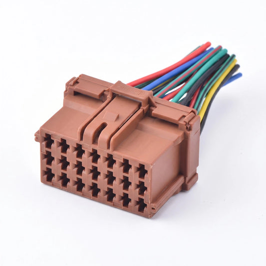 21 Pin Brown Car Connector Quick Wire Harness Plug 8-968975-1 For VW Audi Ford