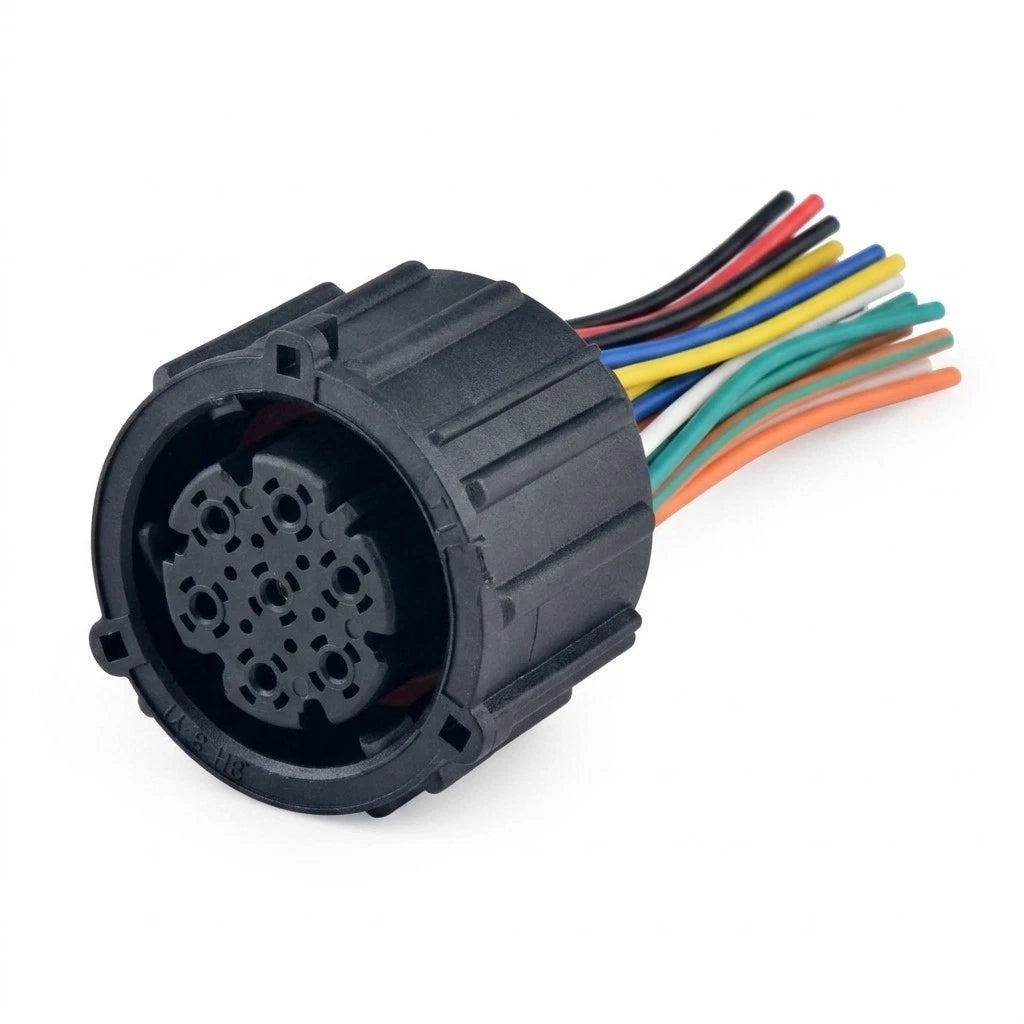 7 Pin Car Connector Waterproof Truck Headlight Harness Plug 18369062000 New