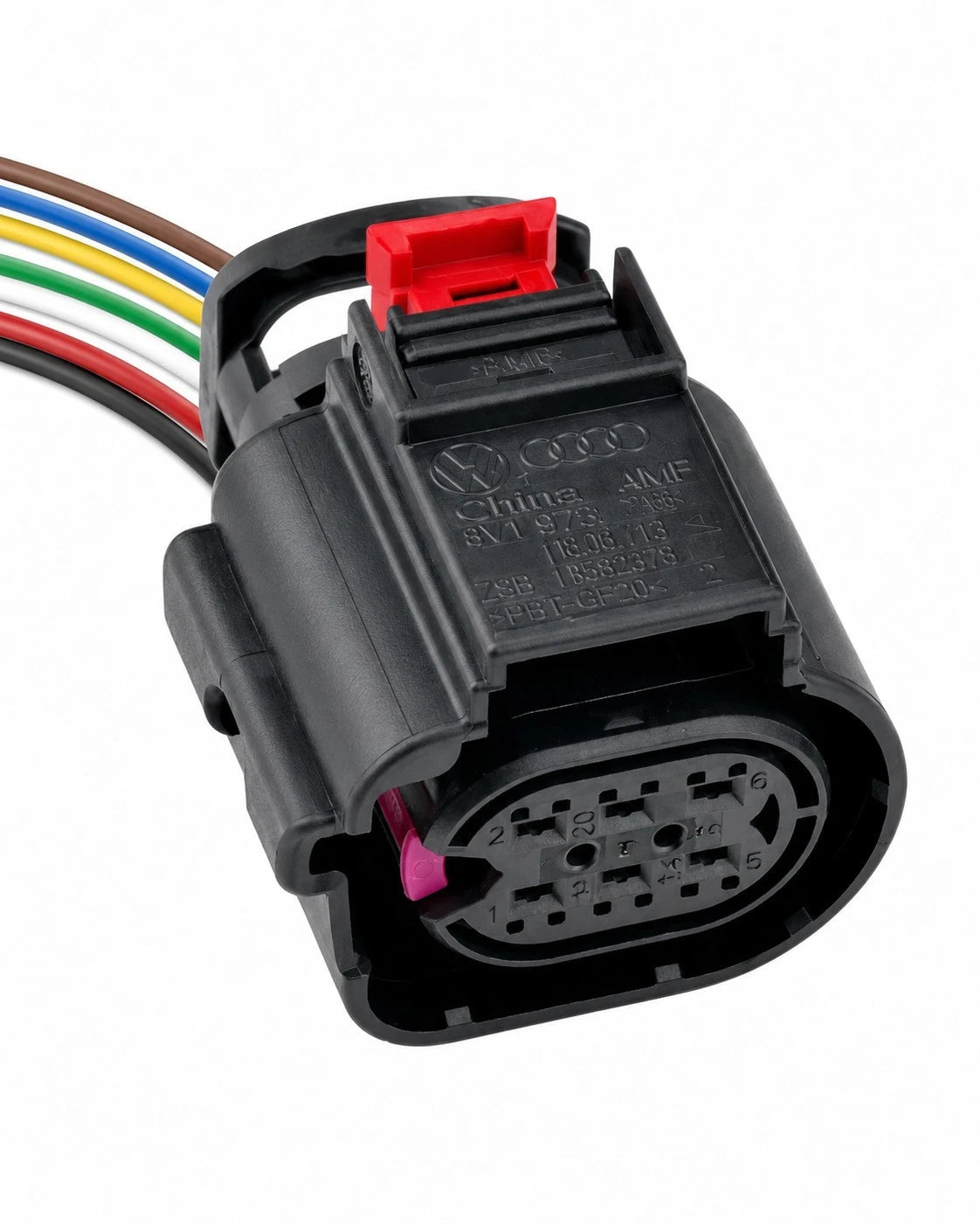 6 Pin connector 8V1973713 1823776 1823777 8V1 973 713 For Audi VW ... PREWIRED!