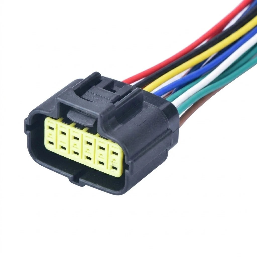 12 Pin Car Connector Wiring Harness Electrical Socket Plug 174661-2 Universal