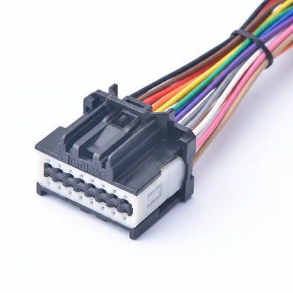 16 Pin Car Connector MCD PCB Wiring Harness Plug 34729-0160 With Terminals Kit