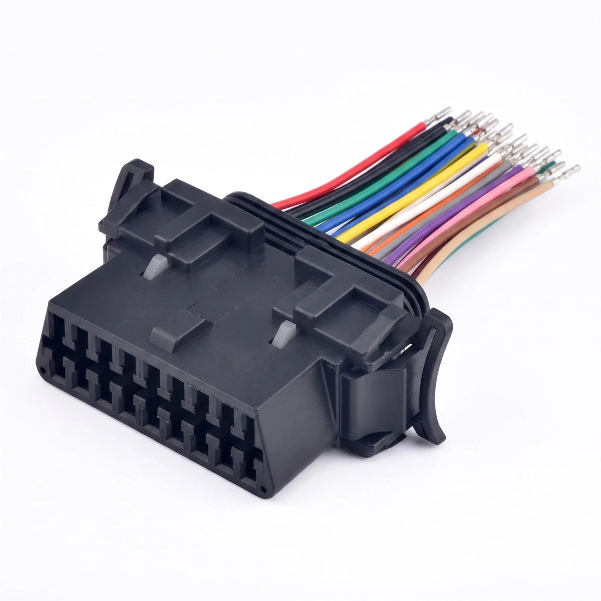 16 Pin Car Connector OBDII Socket Wire Harness Plug 51115-1601 For OBD2 Vehicles