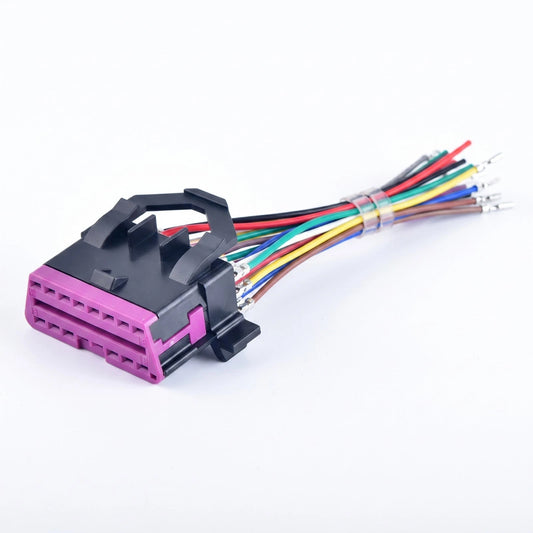 16 Pin Car Connector OBD2 Diagnostic Socket Plug 3A0972695A for VW and Audi