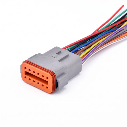 12 Pin Car Connector Waterproof DT Series Plug DT06-12S For Deutsch Truck Bus
