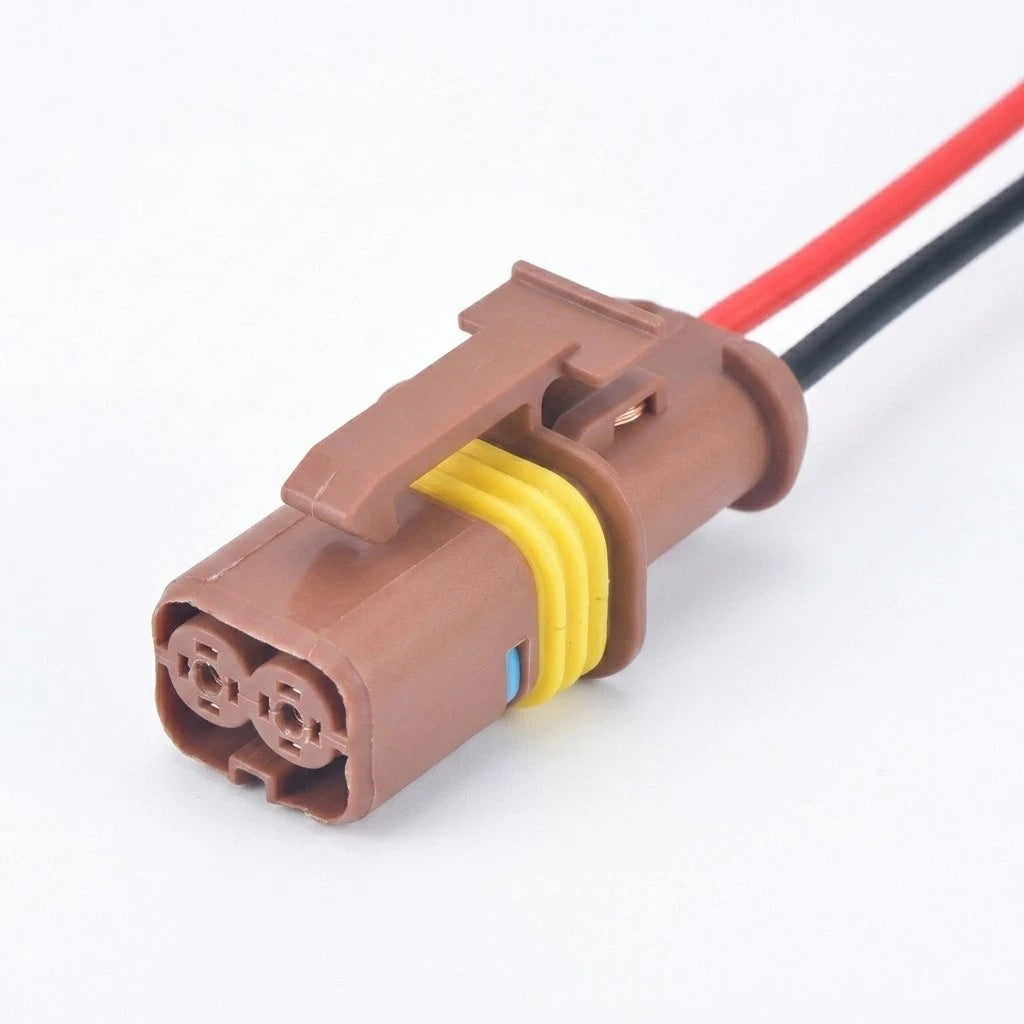 2 Pin Car Connector Lear Sealed Light Lamp Socket Plug 18286000002 Universal
