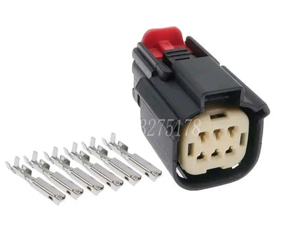 For Molex 6 Pin Wire Connector, Harley BLACK Waterproof, Sealed Kit, MX150 CPA